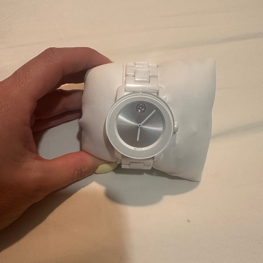 Women’s White Movado Watch